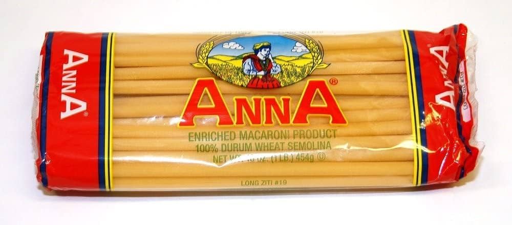 macaroni様 Amazon.com : Anna - Italian Long Ziti N. 19, (4)- 16 oz